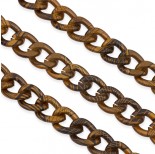 Zdjęcie - Łańcuch aluminiowy pancerka malowana metalic bronze 19x15mm
